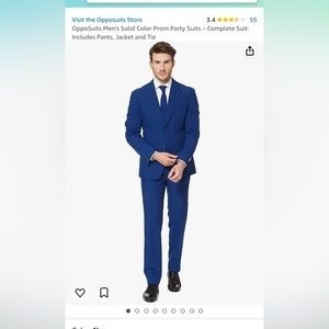 Oppo suit- men’s size 36 - royal blue